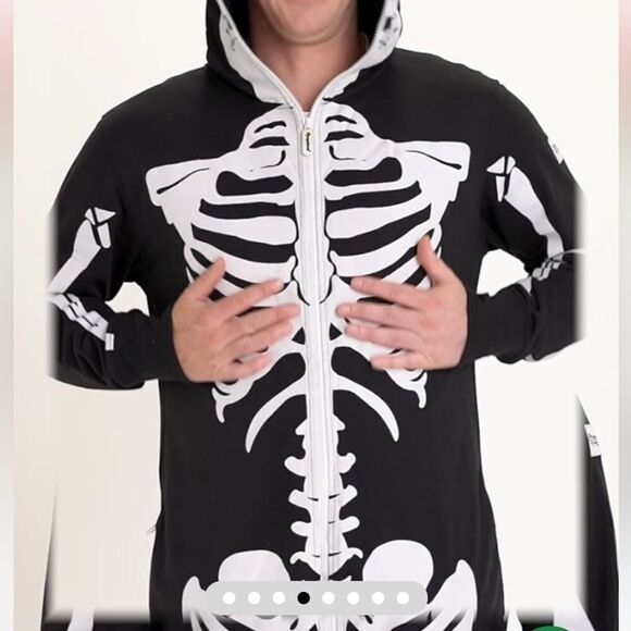 Tipsy Elves Skeleton Jumpsuit size small - Picture 4 of 14